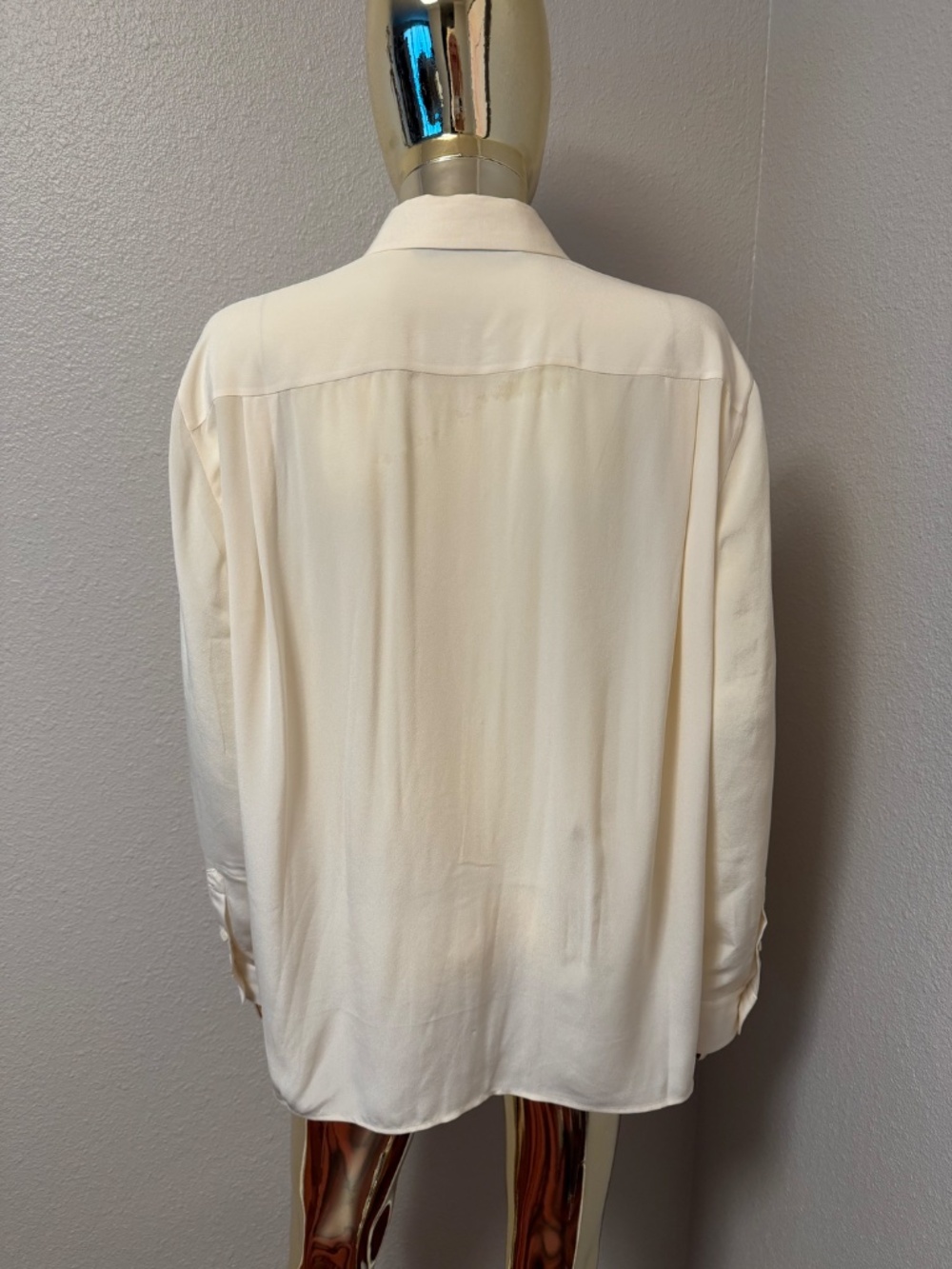 Jenni Kayne silk white blouse, size medium, NEW - Picture 2 of 8